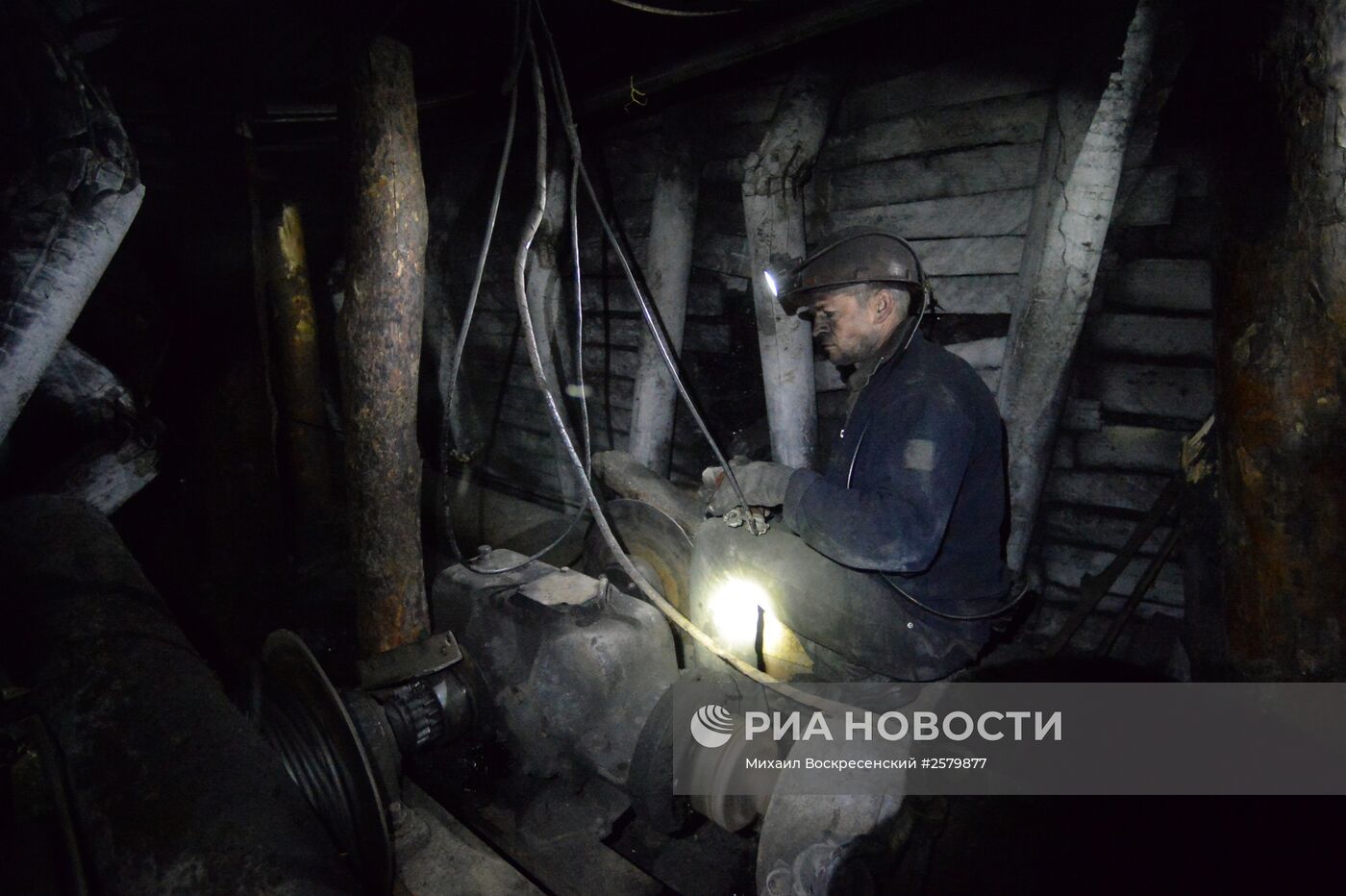 Шахта имени С.П. Ткачука в Харцызске на Донбассе