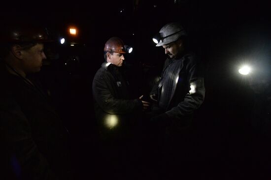 Шахта имени С.П. Ткачука в Харцызске на Донбассе