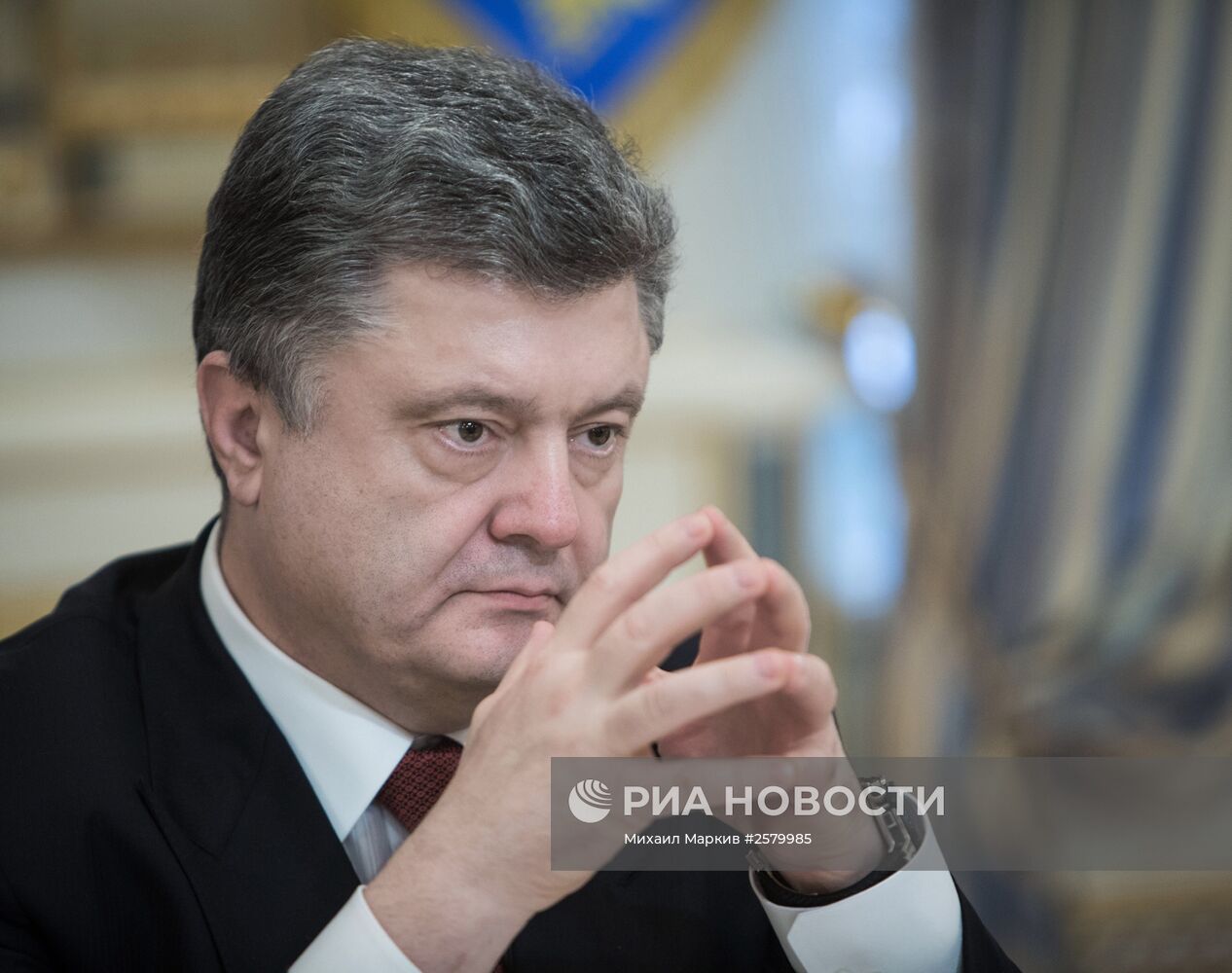 Встреча президента Украины П.Порошенко с президентом МККК П.Маурером