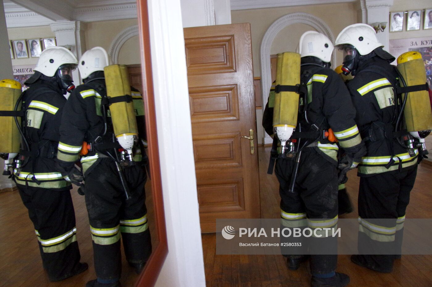 Совместные пожарно-тактические учения в Севастополе