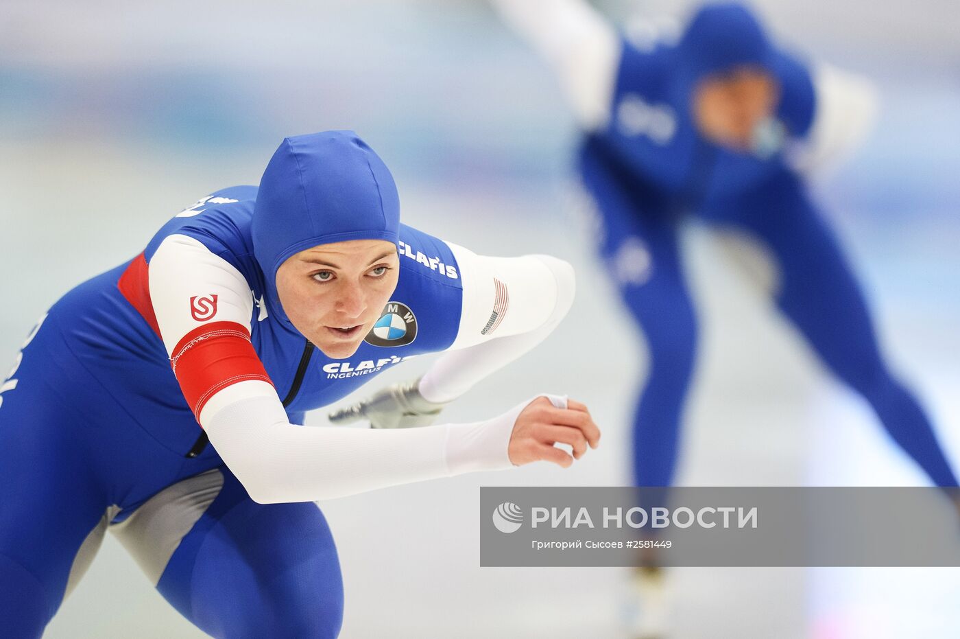 Конькобежный спорт. Чемпионат мира в спринтерском многоборье. Второй день
