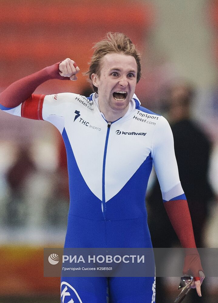 Конькобежный спорт. Чемпионат мира в спринтерском многоборье. Второй день