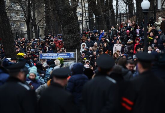 Прощание с политиком Борисом Немцовым в Москве