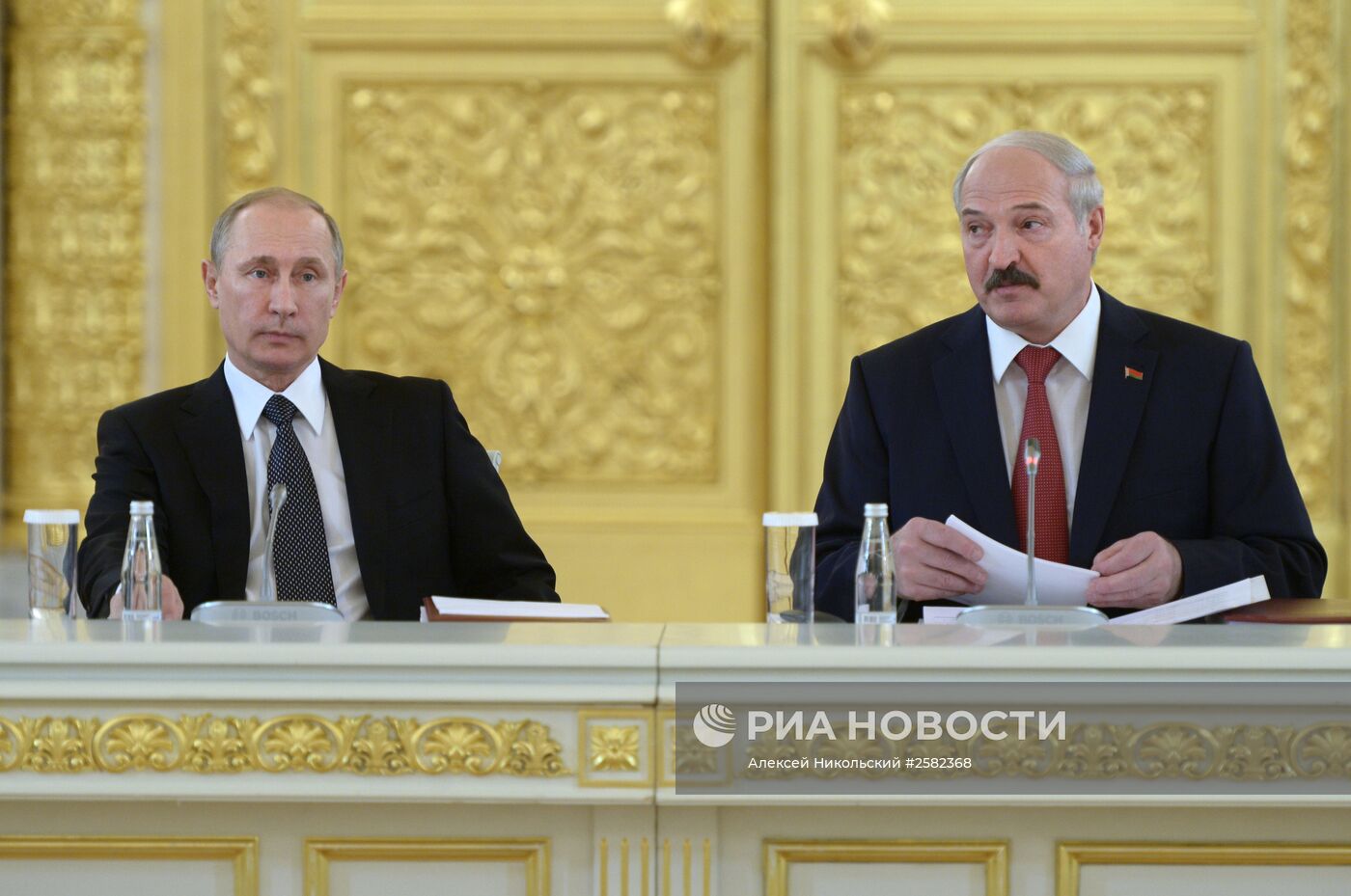 Заседание Высшего государственного совета Союзного государства России и Белоруссии в Москве