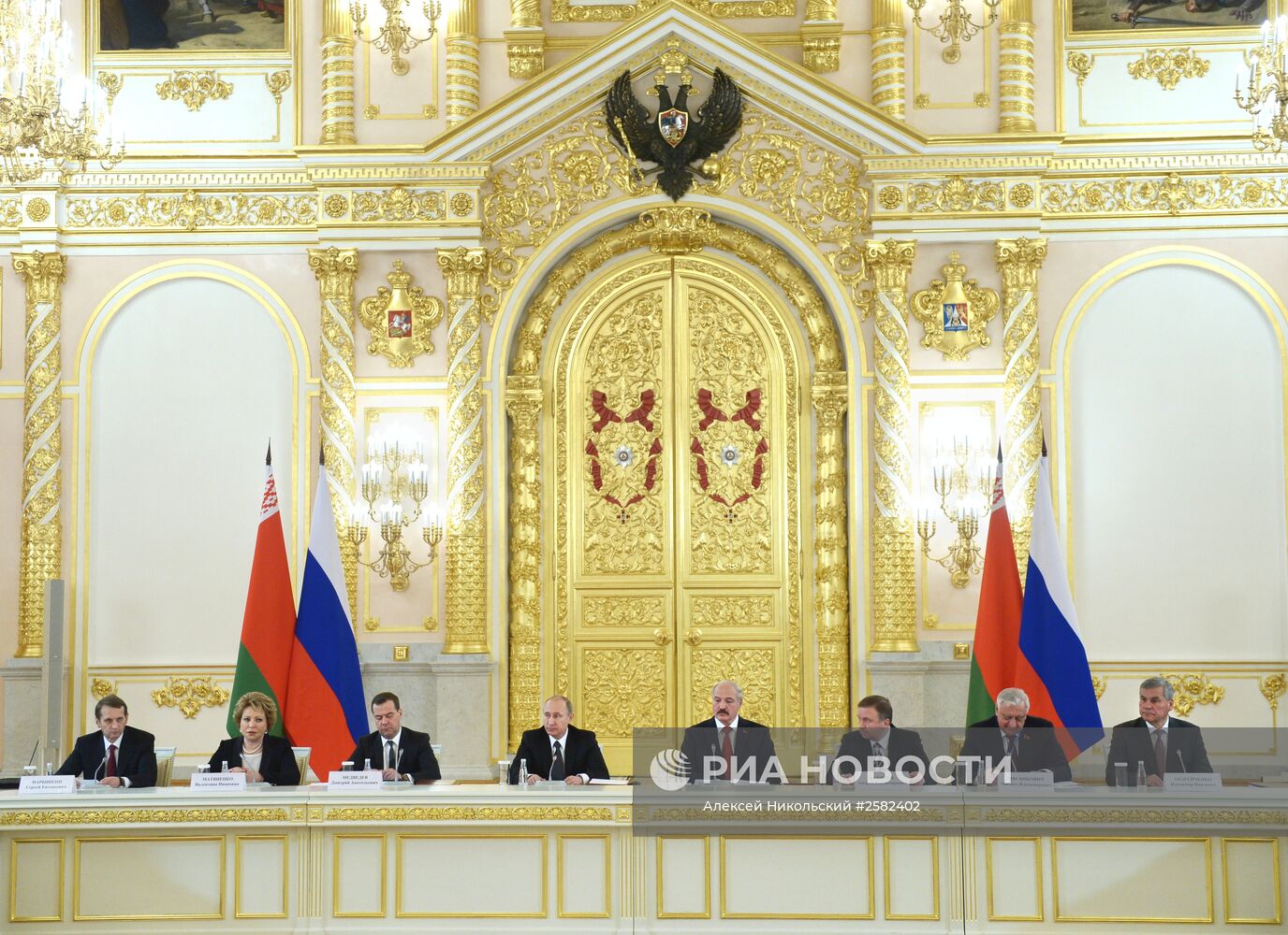 Заседание Высшего государственного совета Союзного государства России и Белоруссии в Москве