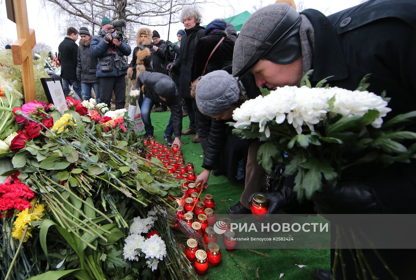 Прощание с политиком Борисом Немцовым в Москве