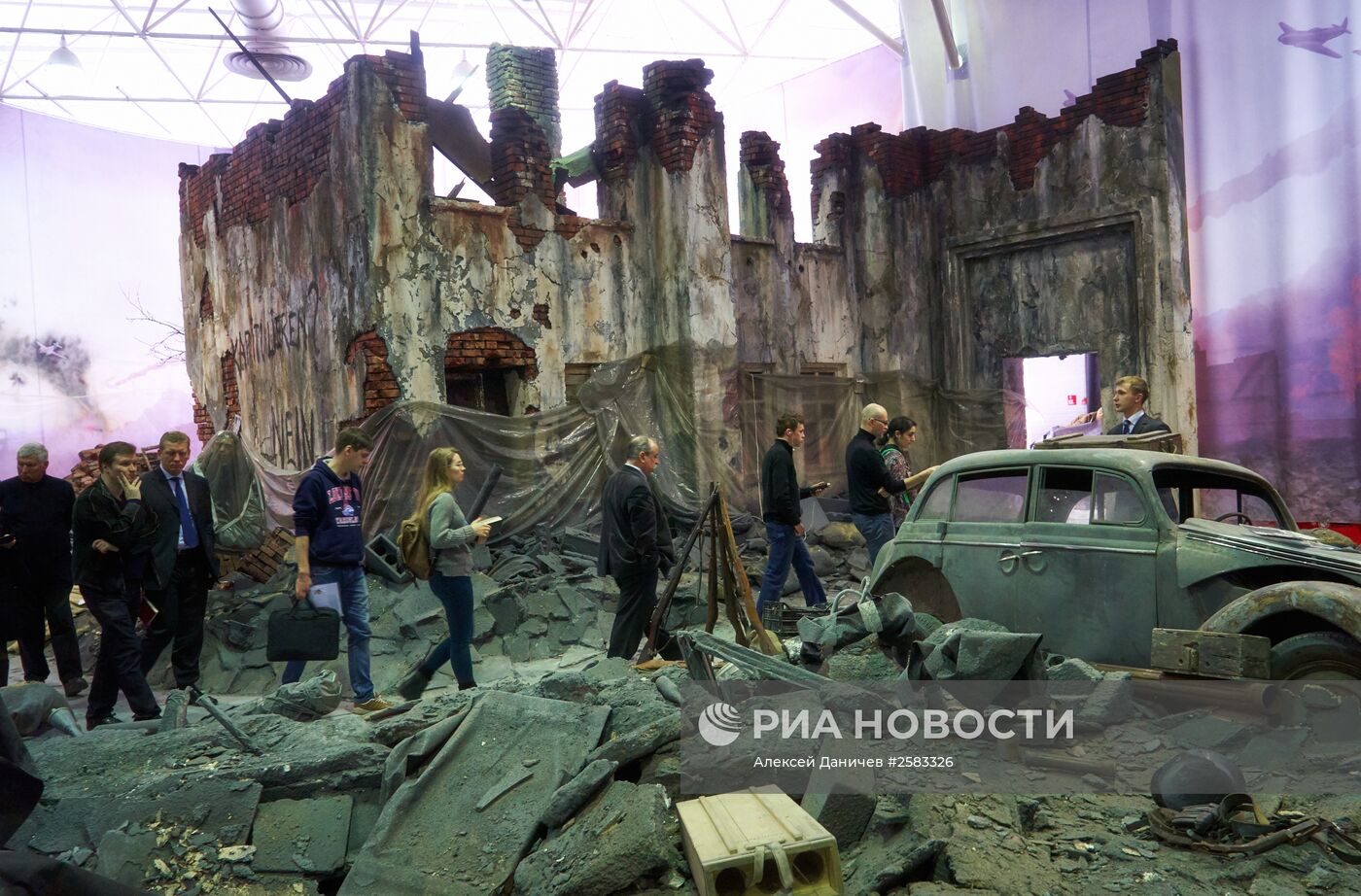 Открытие в Петербурге трехмерной панорамы "Битва за Берлин. Подвиг знаменосцев"