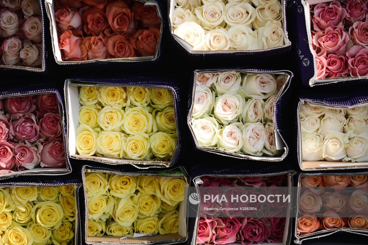 Продажа цветов в преддверии праздника 8 марта