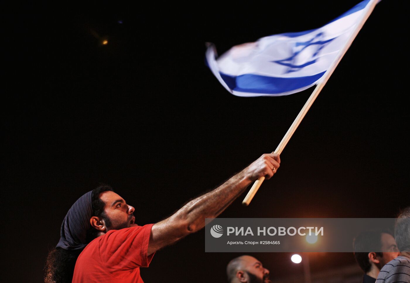 Демонстрация против существующего политического режима в Тель-Авиве