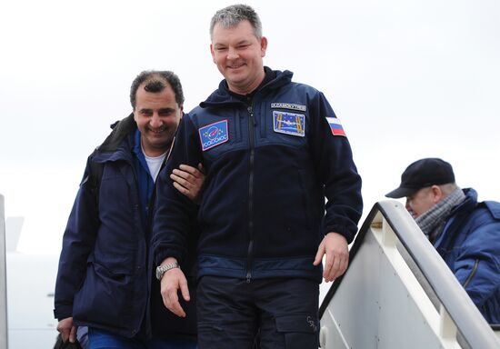 Встреча экипажа МКС 41/42 экспедиции