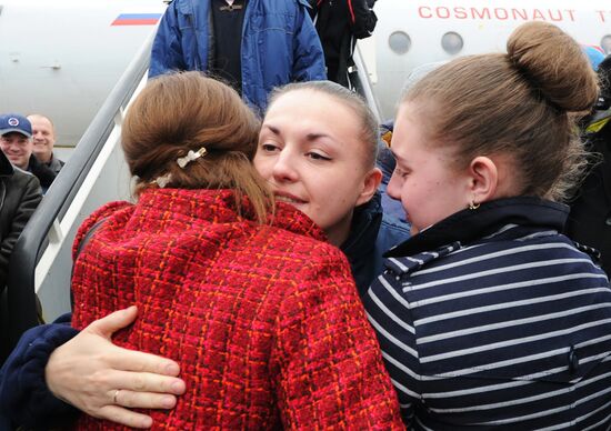 Встреча экипажа МКС 41/42 экспедиции