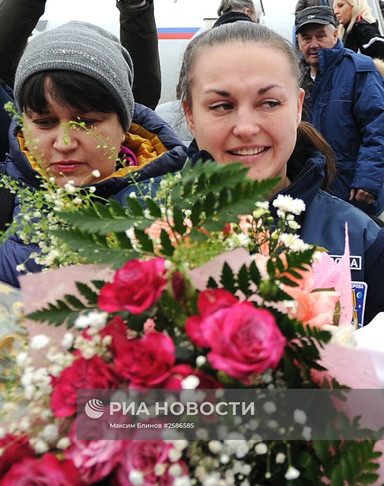 Встреча экипажа МКС 41/42 экспедиции