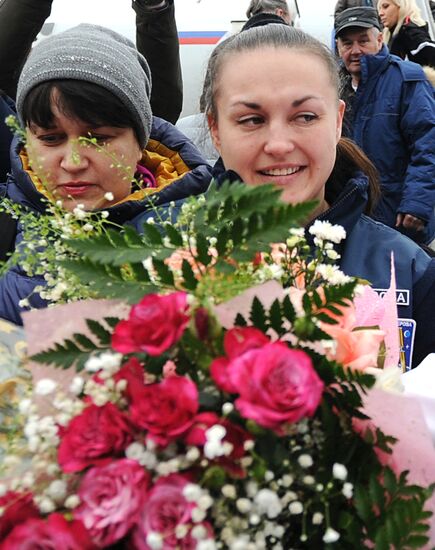 Встреча экипажа МКС 41/42 экспедиции