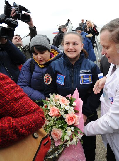 Встреча экипажа МКС 41/42 экспедиции