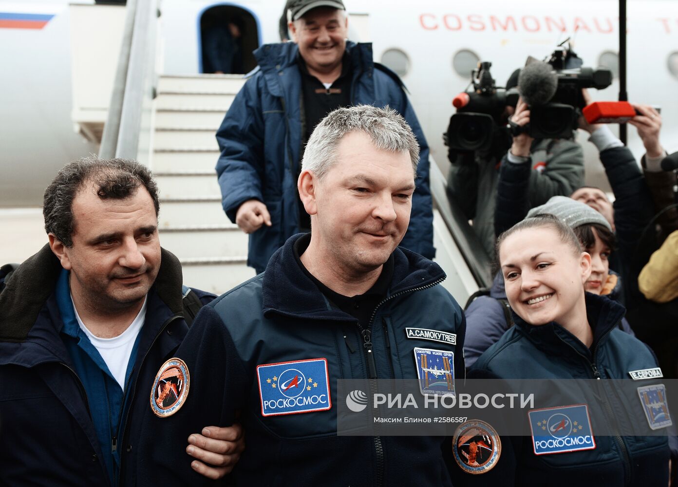 Встреча экипажа МКС 41/42 экспедиции