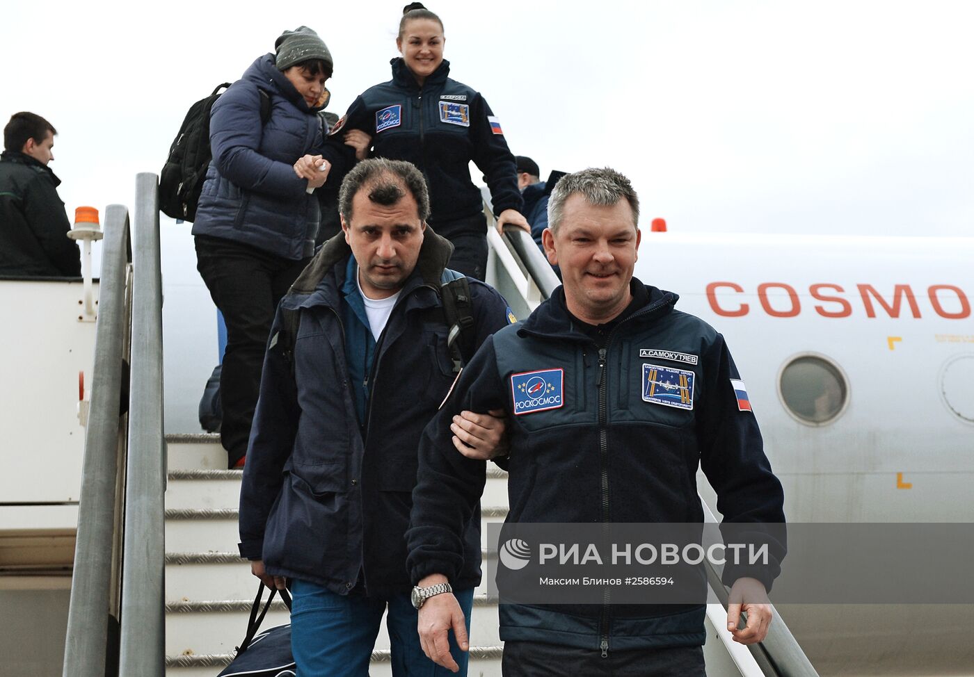 Встреча экипажа МКС 41/42 экспедиции