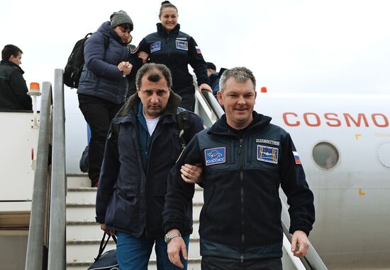 Встреча экипажа МКС 41/42 экспедиции