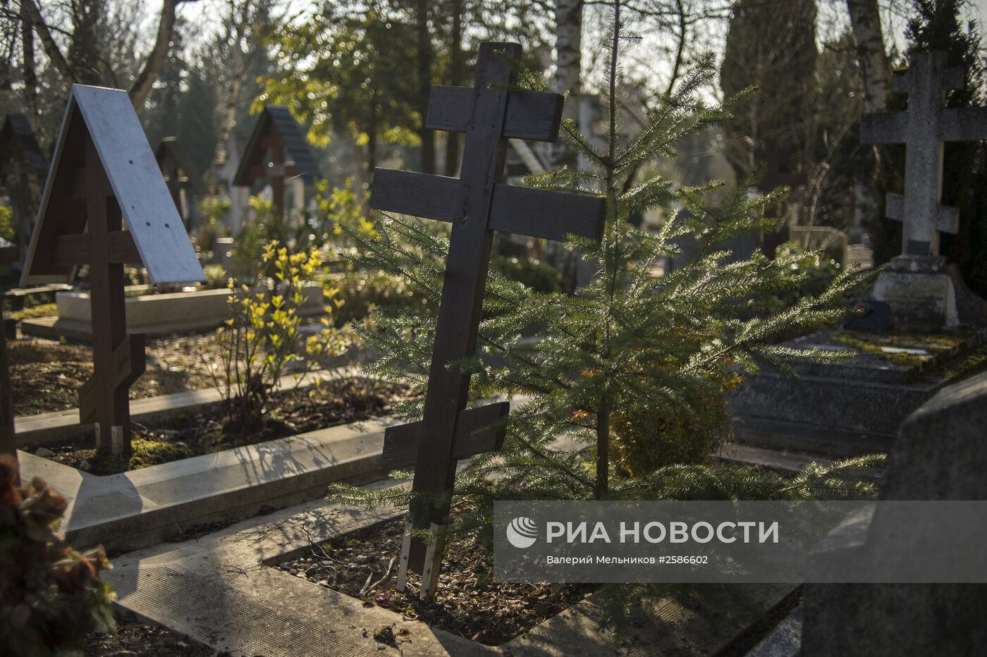 Кладбище Сент-Женевьев-де-Буа во Франции