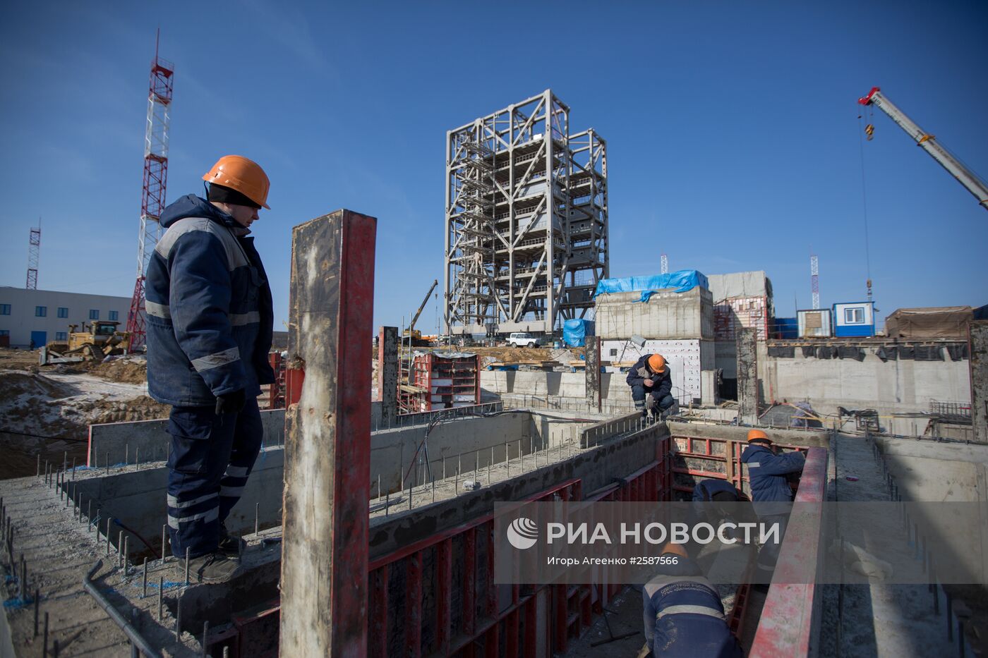 Строительство космодрома "Восточный" в Амурской области