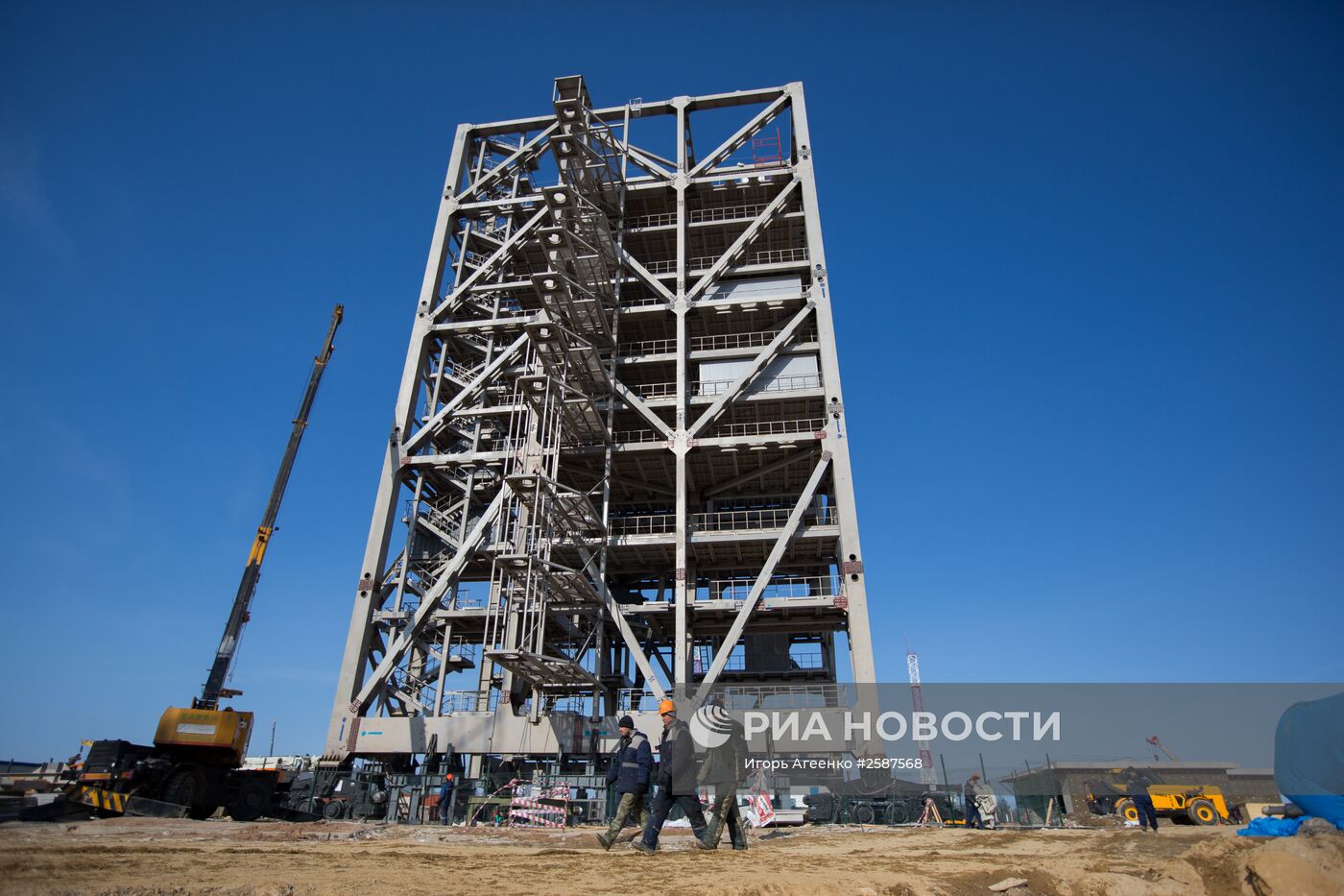 Строительство космодрома "Восточный" в Амурской области