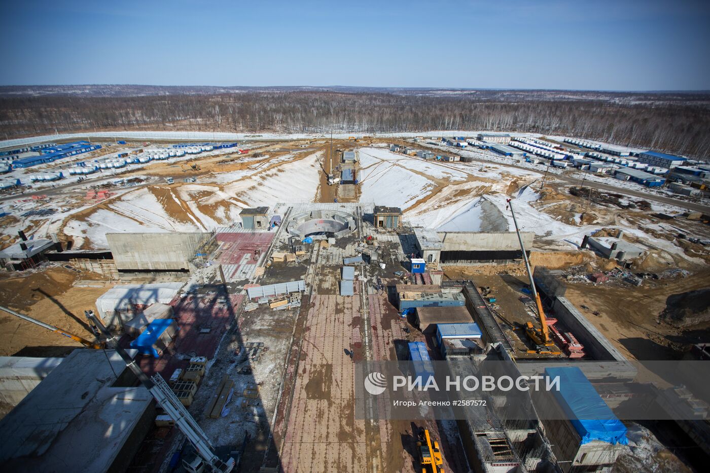 Строительство космодрома "Восточный" в Амурской области