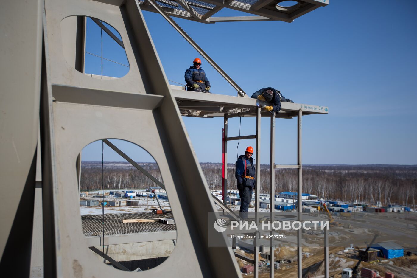 Строительство космодрома "Восточный" в Амурской области