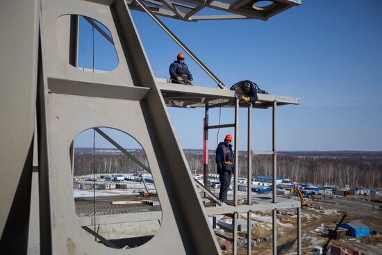 Строительство космодрома "Восточный" в Амурской области