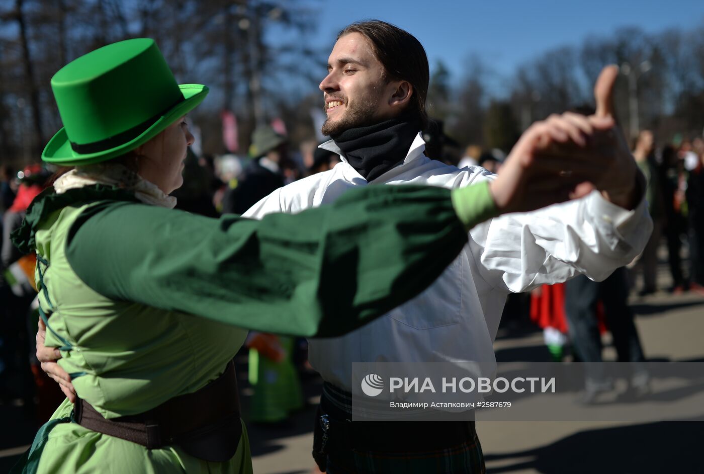 Парад в честь Дня святого Патрика в Москве