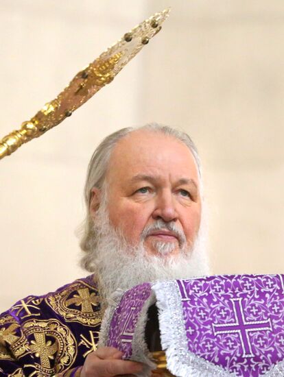Патриарх Кирилл провел божественную литургию в Калининграде