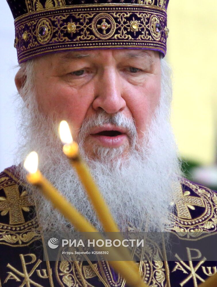 Патриарх Кирилл провел божественную литургию в Калининграде