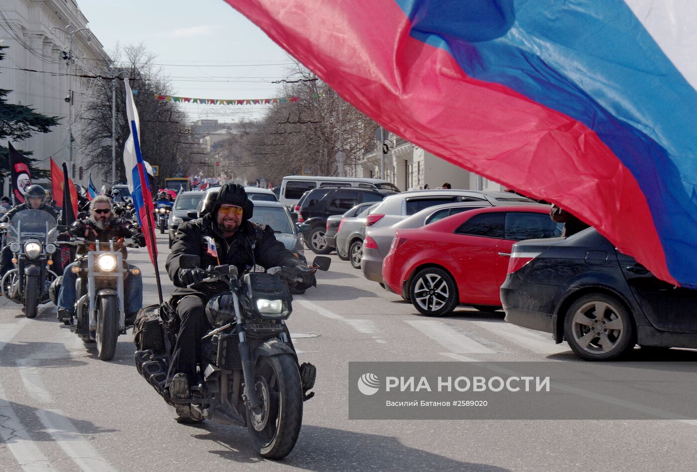 Празднование годовщины "Крымской весны" в Севастополе