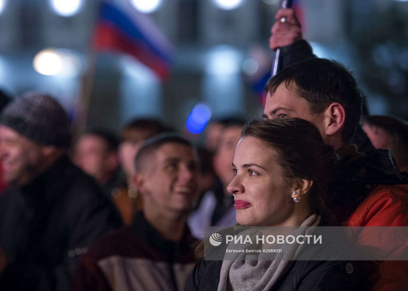 Празднование годовщины "Крымской весны" в Крыму