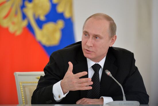Президент России В.Путин провел 36-е заседание Российского оргкомитета "Победа"