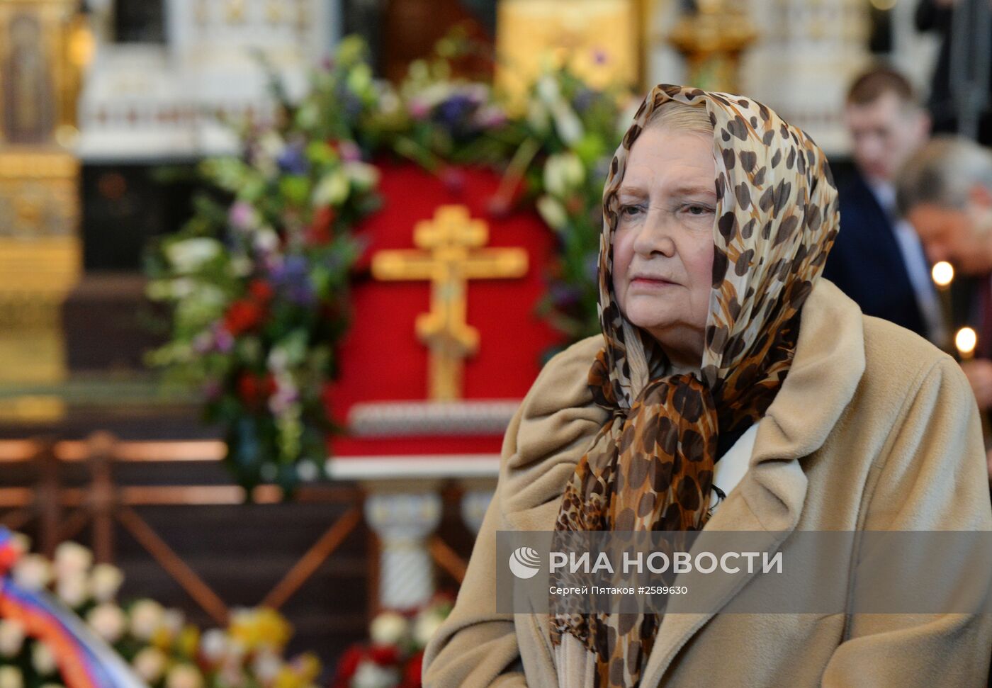 Отпевание писателя Валентина Распутина в храме Христа Спасителя