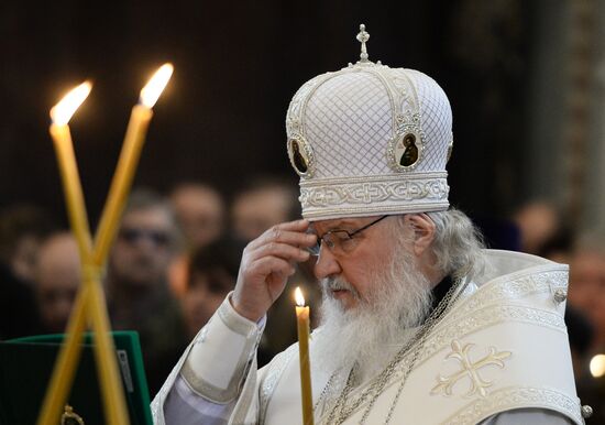 Отпевание писателя Валентина Распутина в храме Христа Спасителя