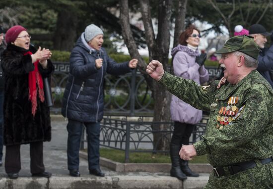 Празднование годовщины "Крымской весны" в Крыму