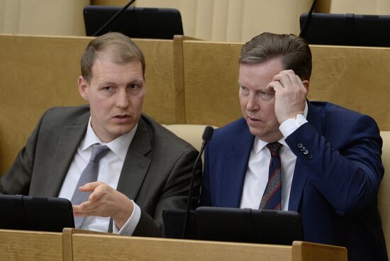 Пленарное заседание Госдумы РФ