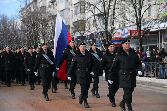 Празднование годовщины "Крымской весны" в Крыму