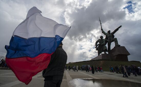 Празднование годовщины "Крымской весны" в Крыму