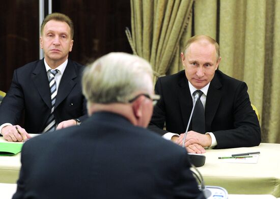 Президент РФ В.Путин принял участие в заседании съезда РСПП