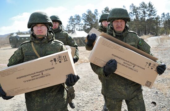 Военные учения в Забайкальском крае