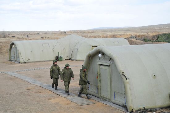Военные учения в Забайкальском крае