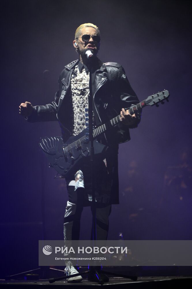 Концерт группы "30 seconds to Mars" в Москве