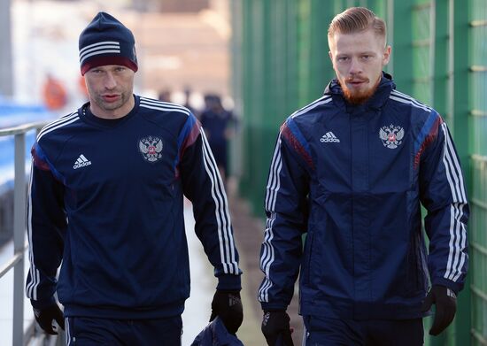 Футбол. Тренировка сборной России