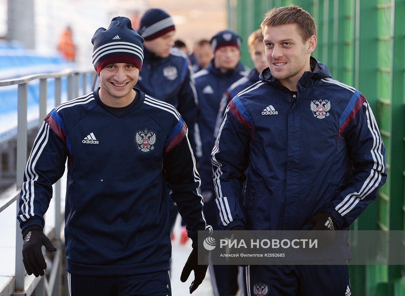 Футбол. Тренировка сборной России