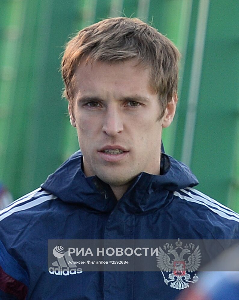 Футбол. Тренировка сборной России