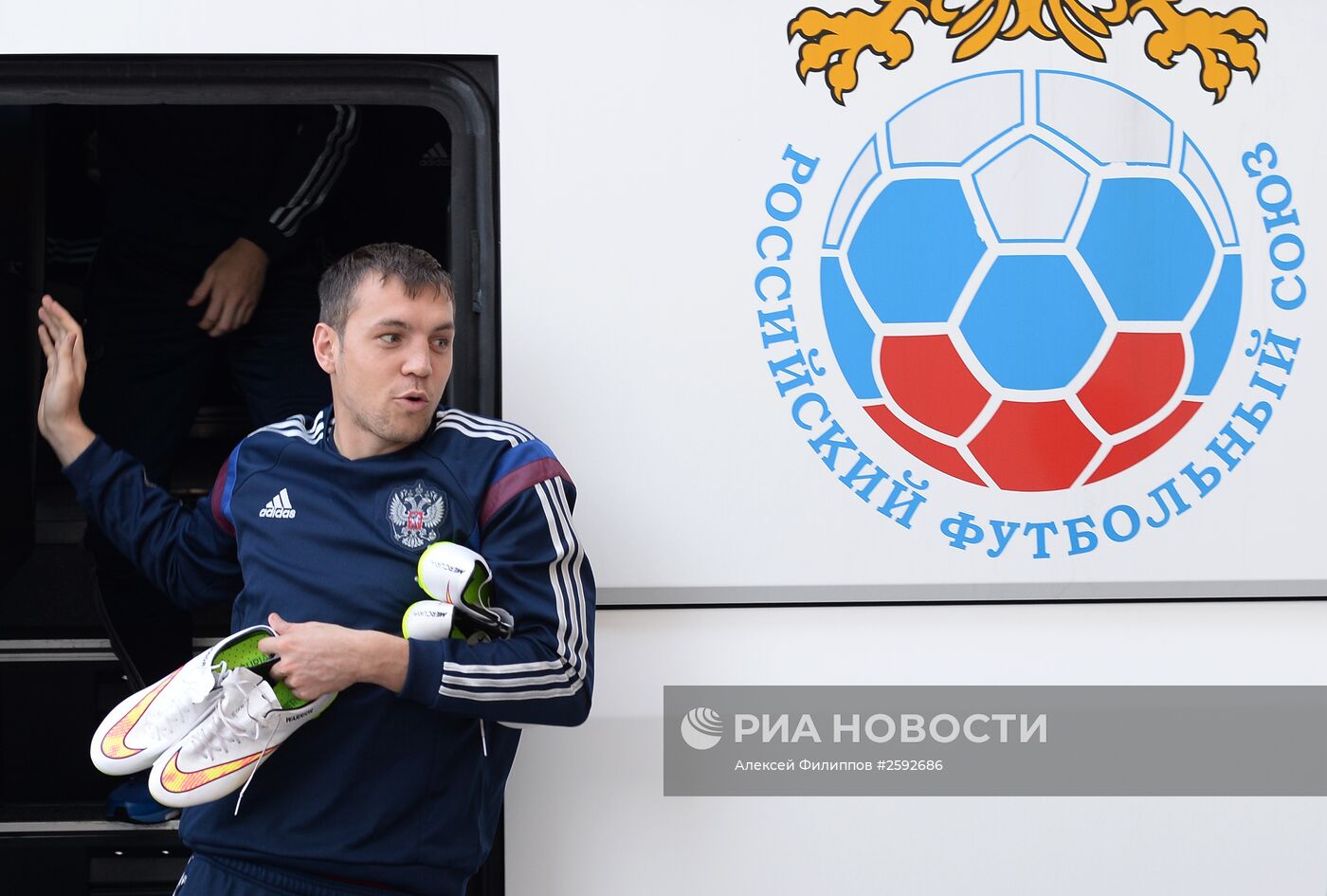 Футбол. Тренировка сборной России