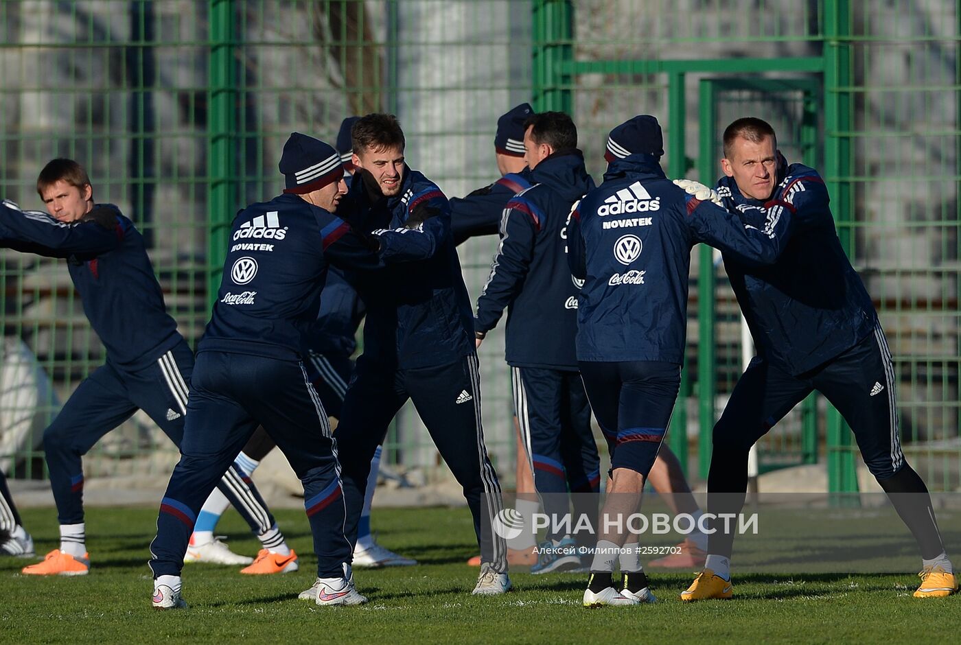 Футбол. Тренировка сборной России