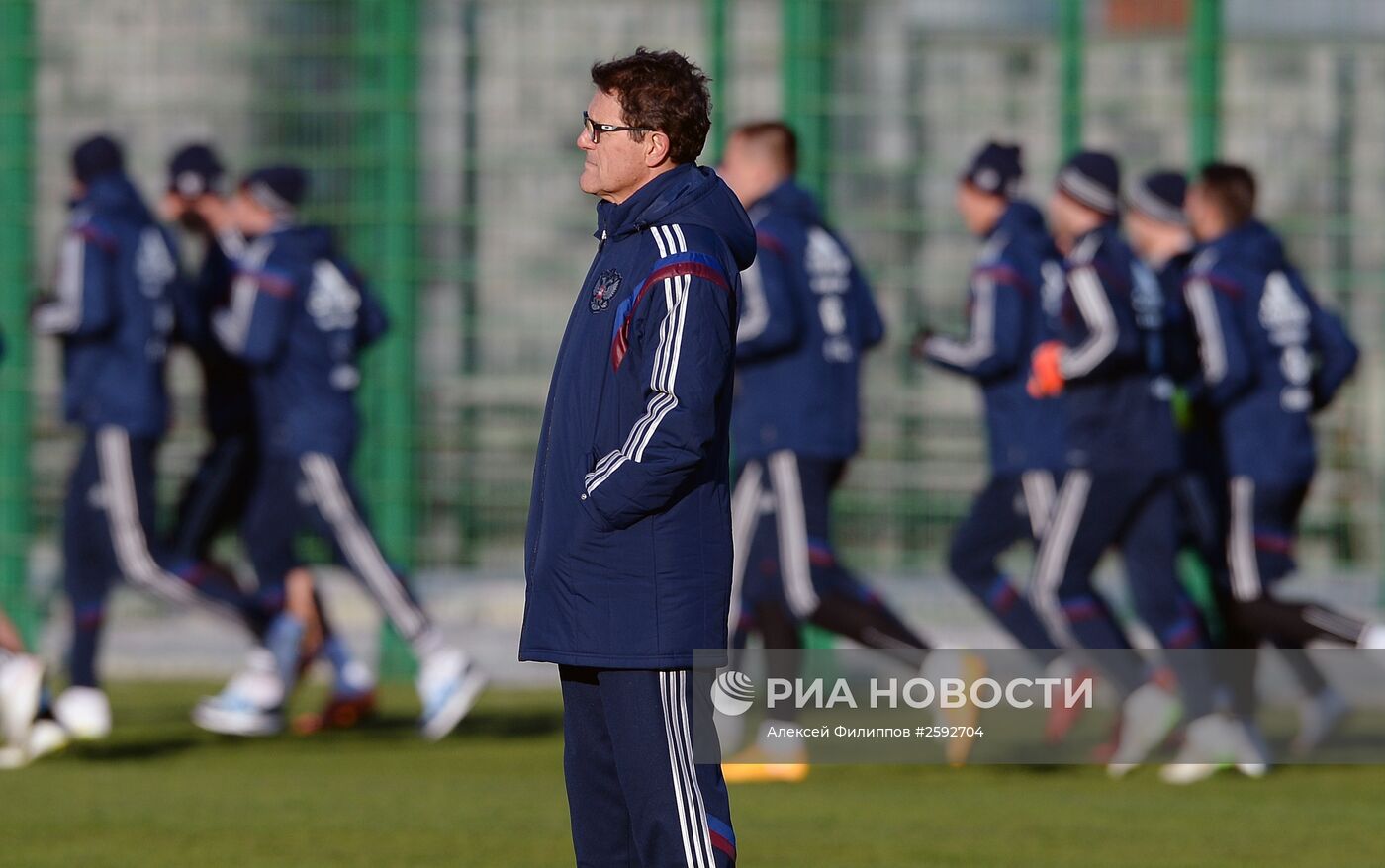 Футбол. Тренировка сборной России