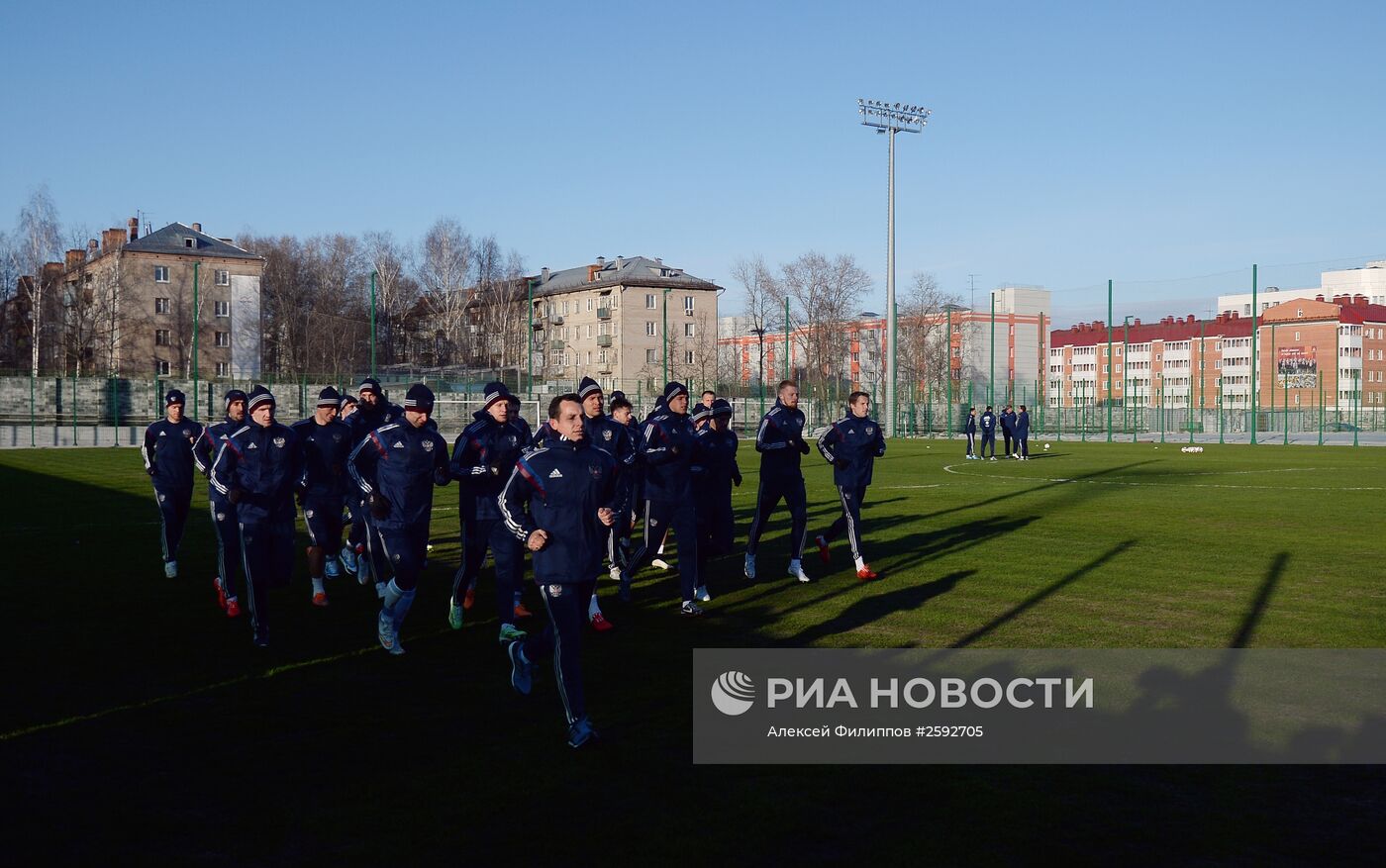 Футбол. Тренировка сборной России